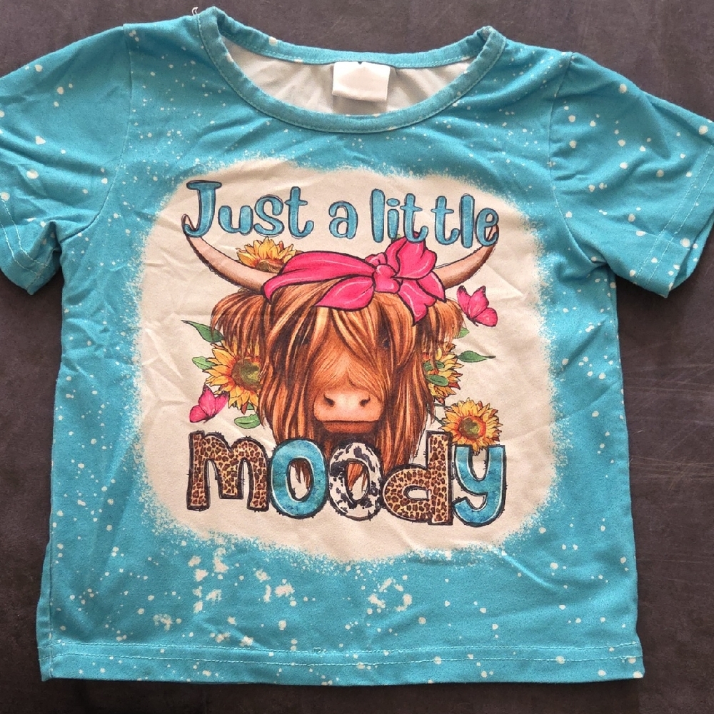 Moody Kids' Blue Graphic T-Shirt